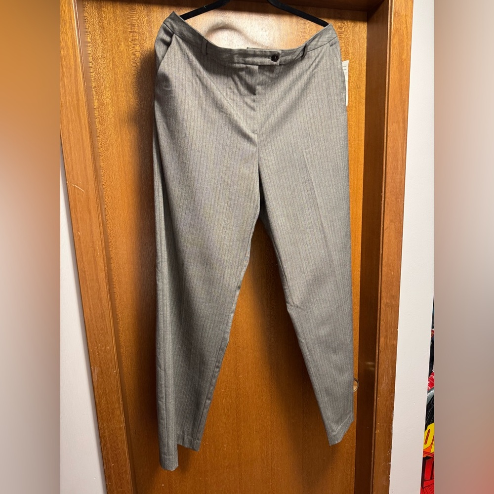 Evan Picone Gray Pinstripe Pants